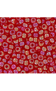 Miyuki rocailles Perlen 8/0 - Transparent red ab 8-254